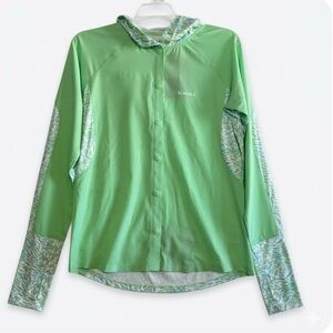 Simms Women's BiComp LS Fishing Hoodie UPF30 Long Sleeve 
Melon Schoolies Green